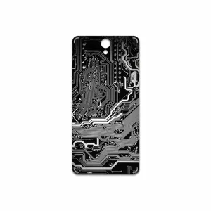 MAHOOT Black Printed Circuit Board Cover Sticker for Lenovo Vibe S1