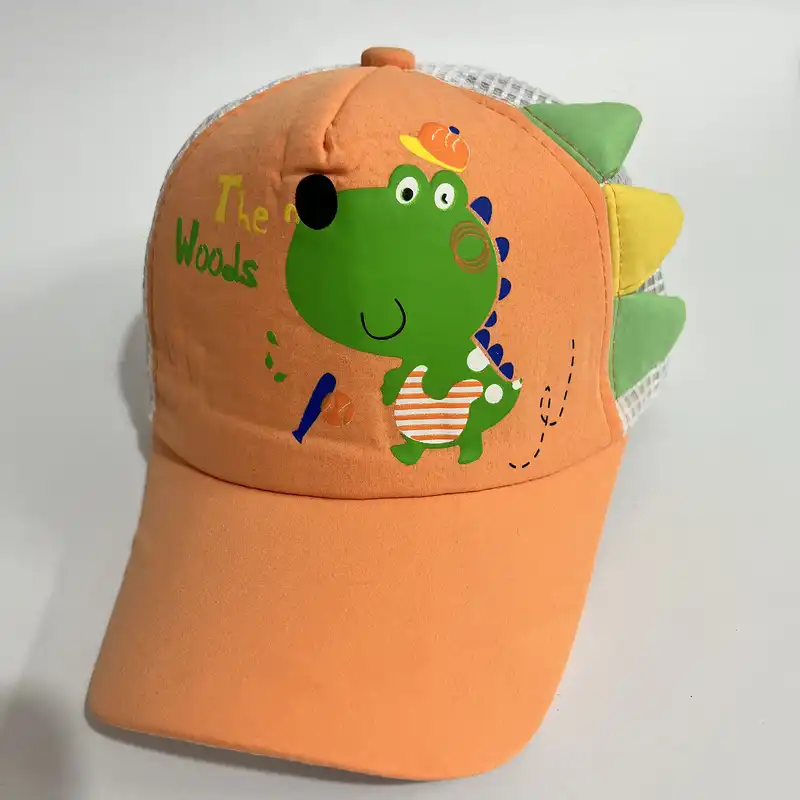 کلاه کپ بچگانه مدل بیسبالی طرح دایناسور تنیسور کد  H D OR EN 66