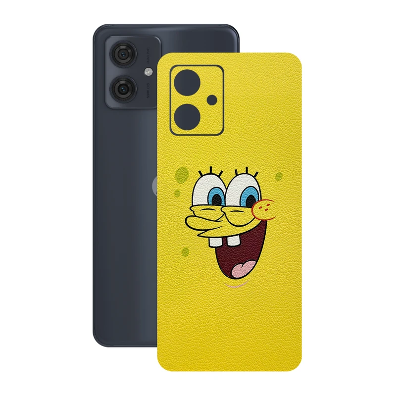 برچسب پوششی ریمکس مدل Leth طرح باب اسفنجی مناسب برای گوشی موبایل موتورولا Moto G54