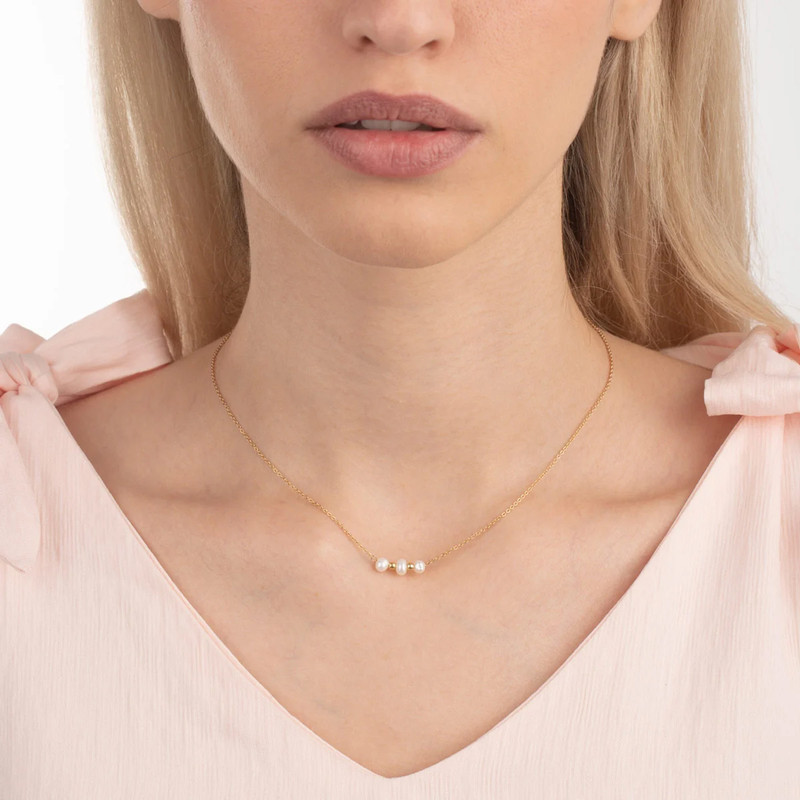 گردنبند طلا 18 عیار زنانه پرسته مدل 14065405