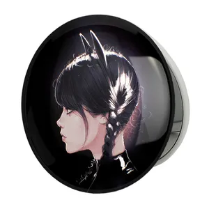 آینه جیبی خندالو طرح سریال ونزدی Wednesday مدل تاشو کد 25300 