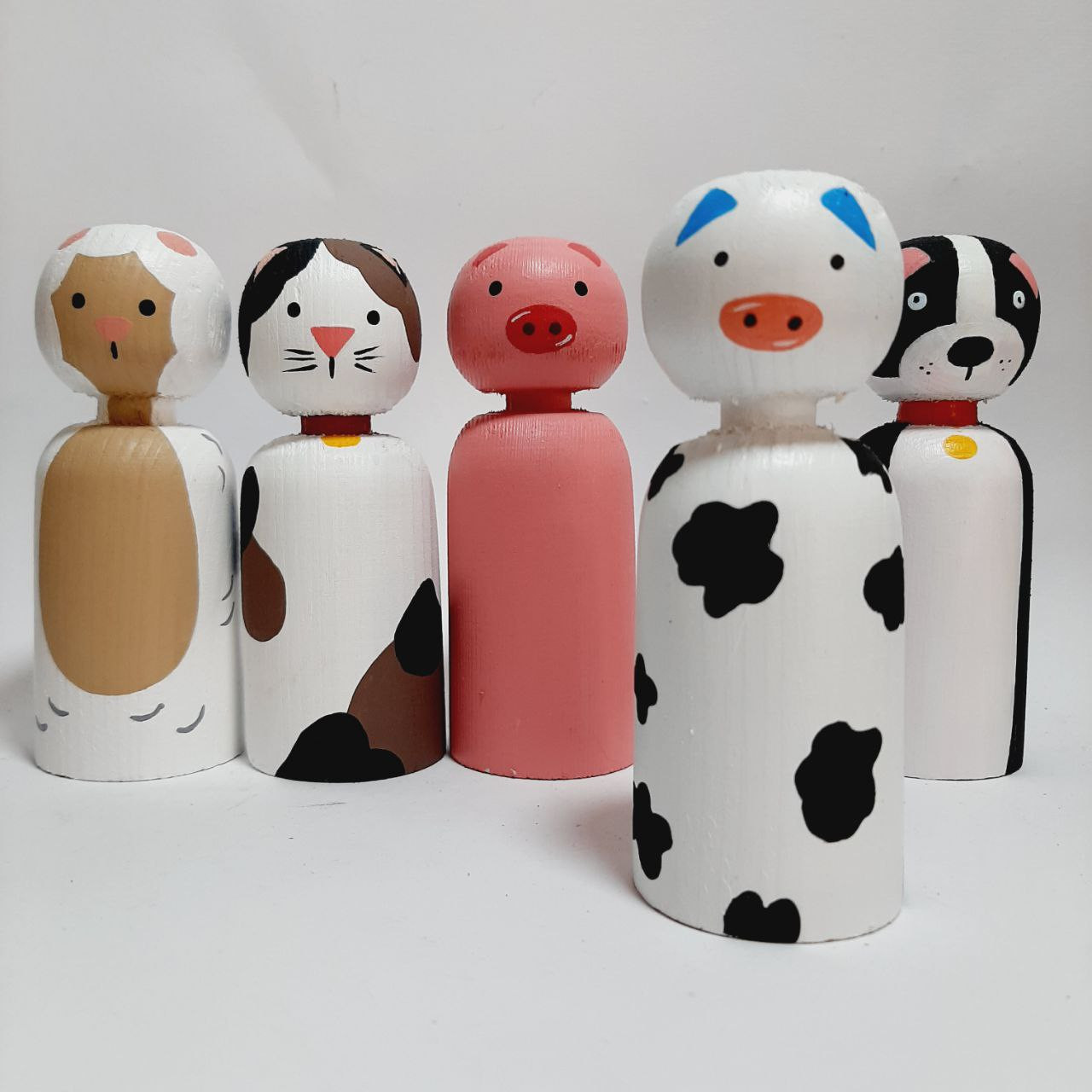 اسباب بازی مدل حیوانات مزرعه کد WT18 مجموعه 5 عددی