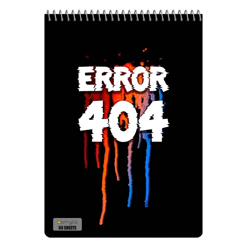 دفتر نقاشی 50 برگ سیمی کارنیکا طرح برنامه نویسی Programming کد 31301