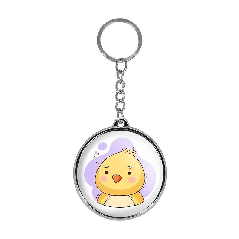 جاکلیدی خندالو طرح جوجه حیوانات بامزه مدل دوطرفه کد 3717437175