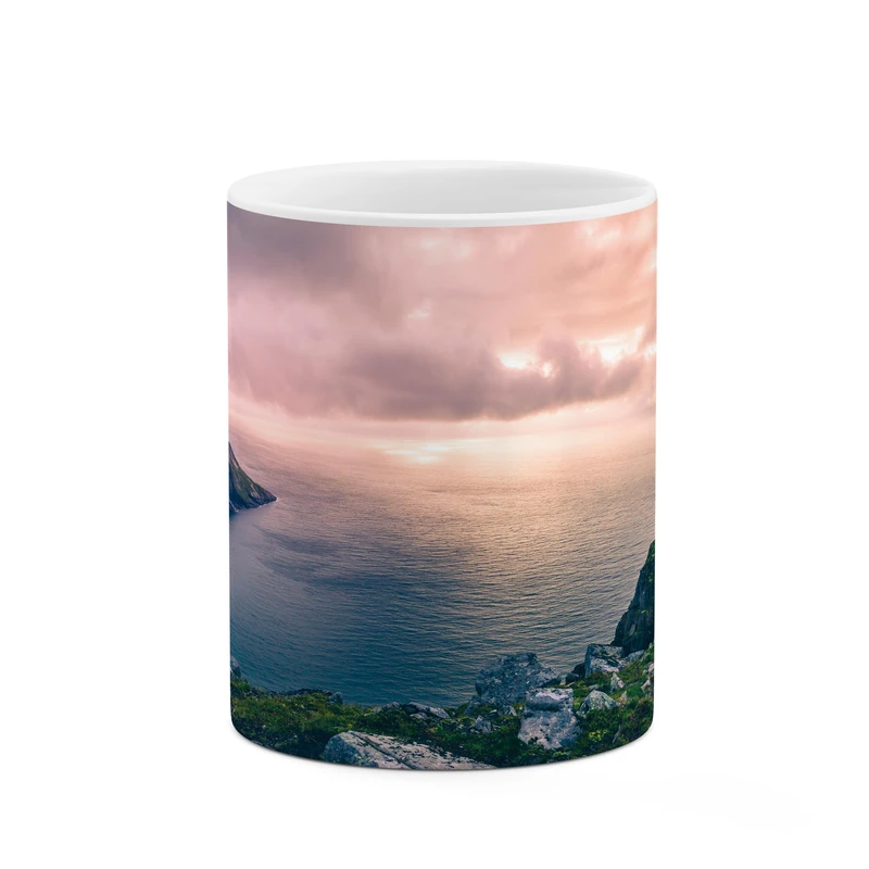 ماگ کاکتی طرح کوه و دریا کد mgp10242