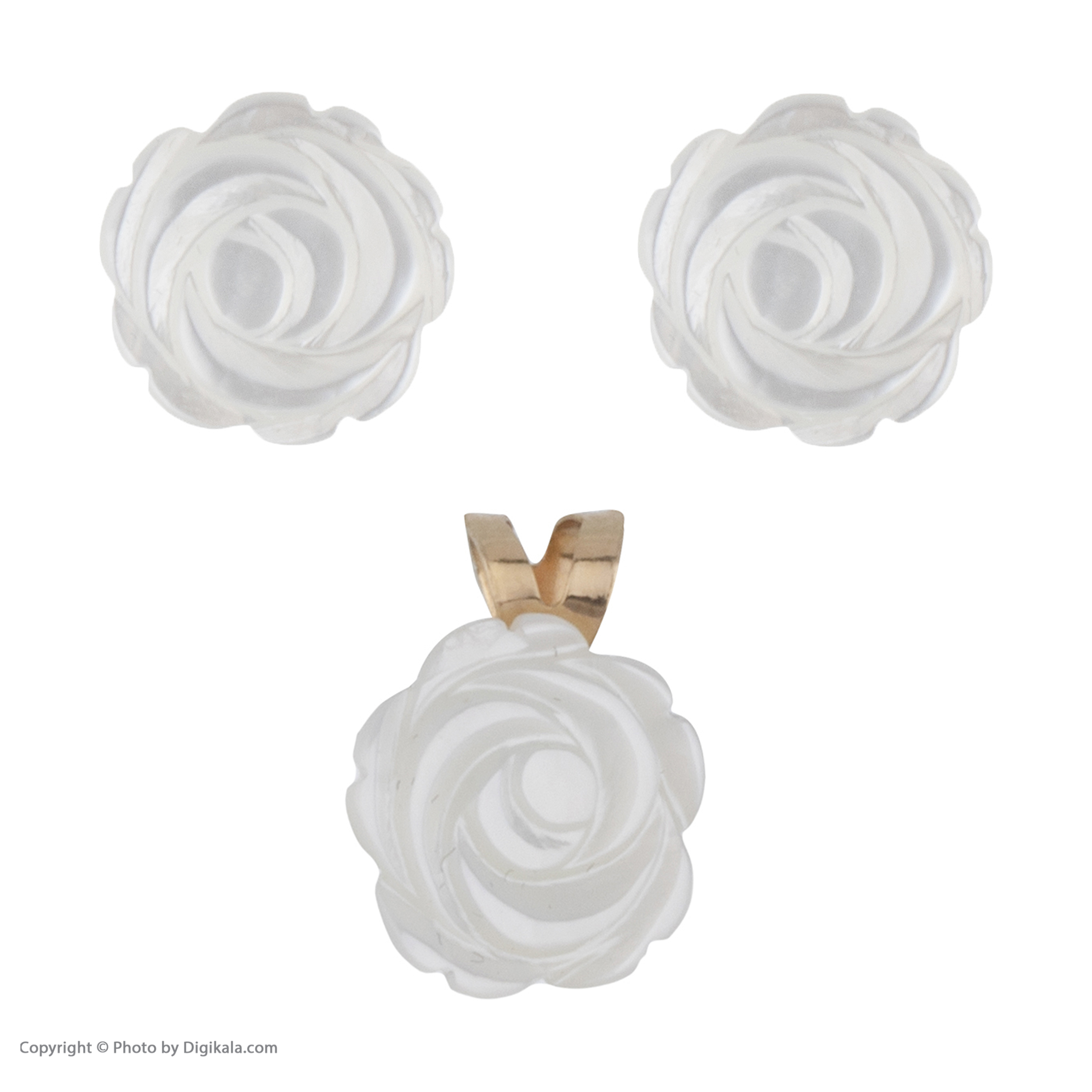 نیم ست طلا 18 عیار زنانه مایا ماهک مدل MS0425