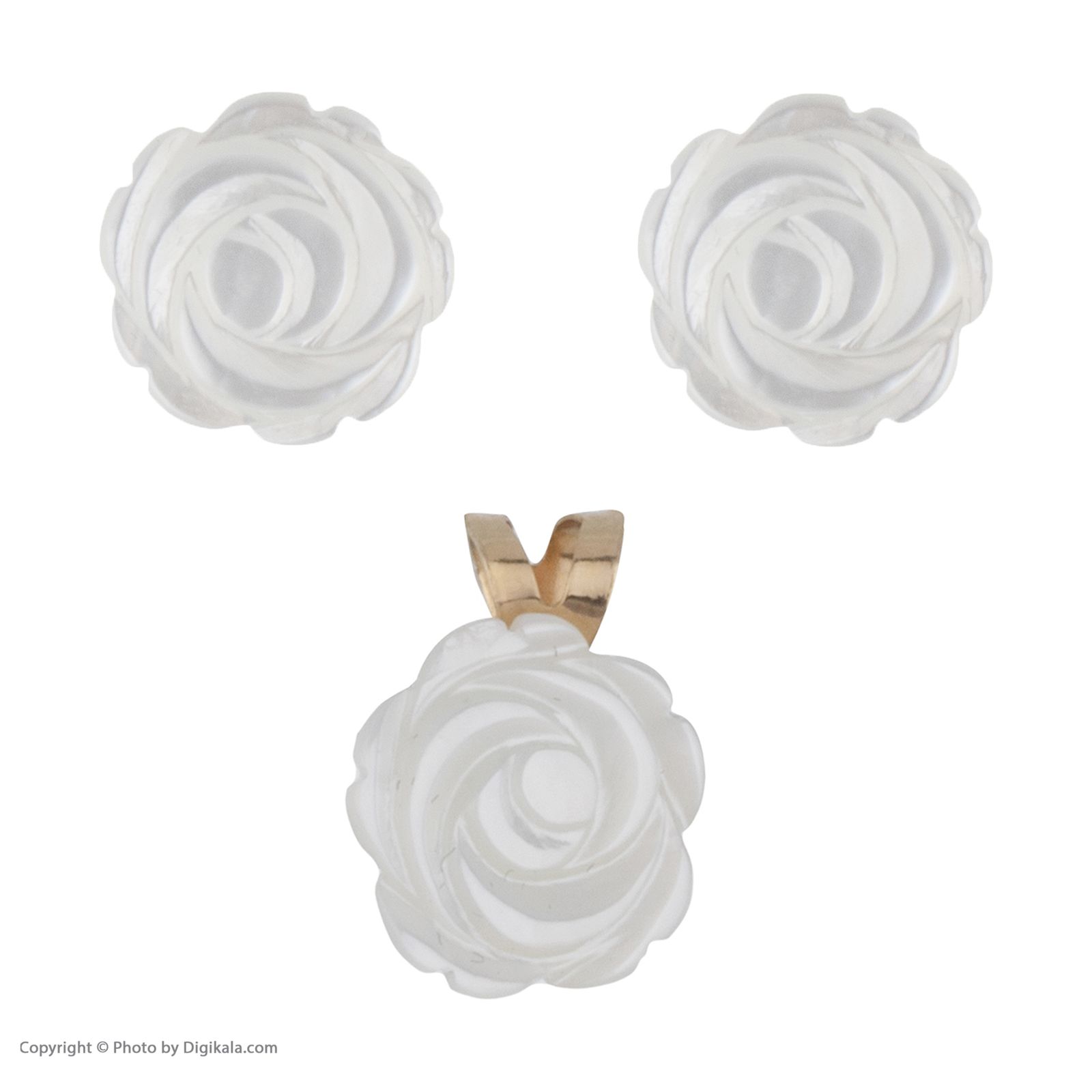  نیم ست طلا 18 عیار زنانه مایا ماهک مدل MS0425 -  - 2