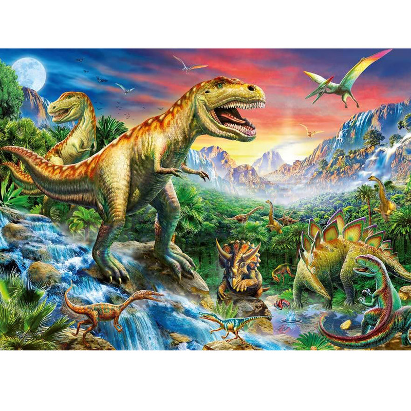 پازل 100 تکه راونزبرگر مدل The time of the Dinosaurs کد 10665