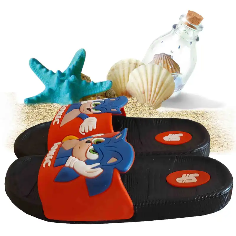 دمپایی پسرانه مدل سونیک تا به تا کد S-P-GHE