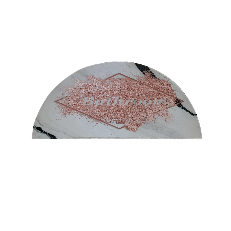  پادری مدل نیم دایره طرح حمام کد 8399 سایز 90×45 سانتی متر