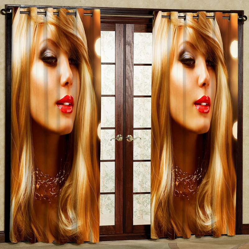 پرده مدل دختر مخمل پانچی کد 4478 سایز 200x140 سانتی متر