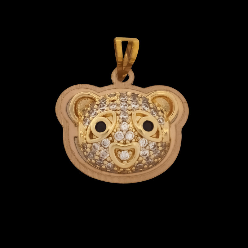 آویز گردنبند طلا 18 عیار زنانه ناریا طرح تدی