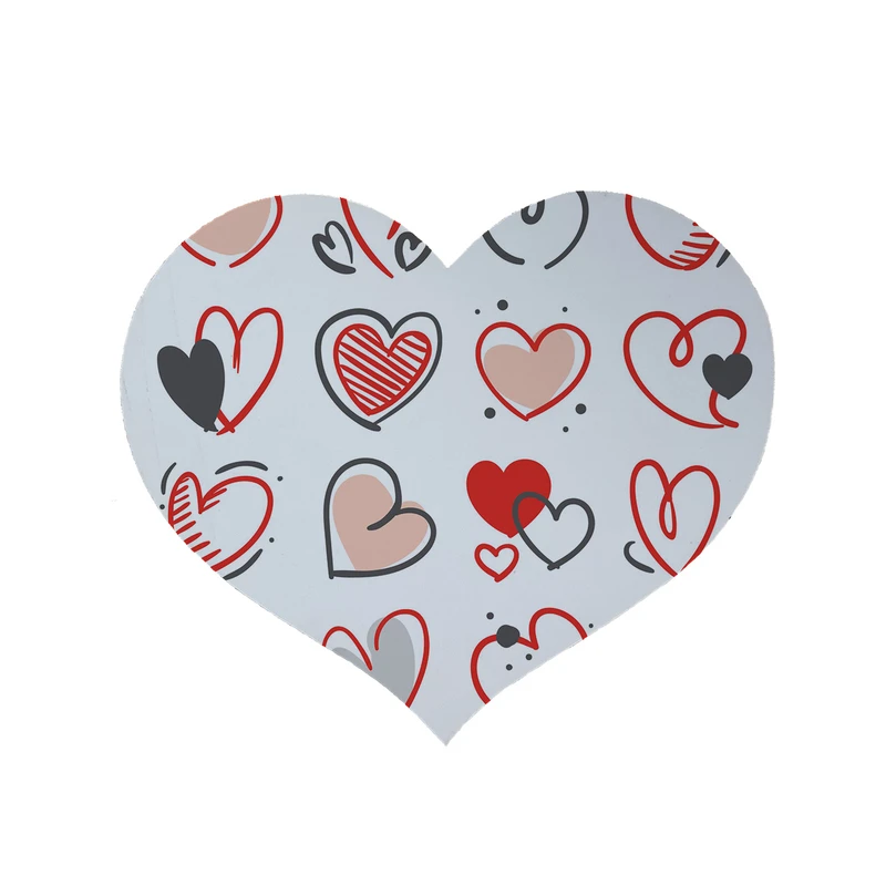 پادری طرح قلب کد 8434 سایز 90 × 90 سانتی متر