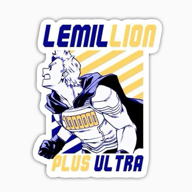 استیکر لپ تاپ و موبایل بووم طرح انیمه My Hero Academy مدل Lemillion کد JD19