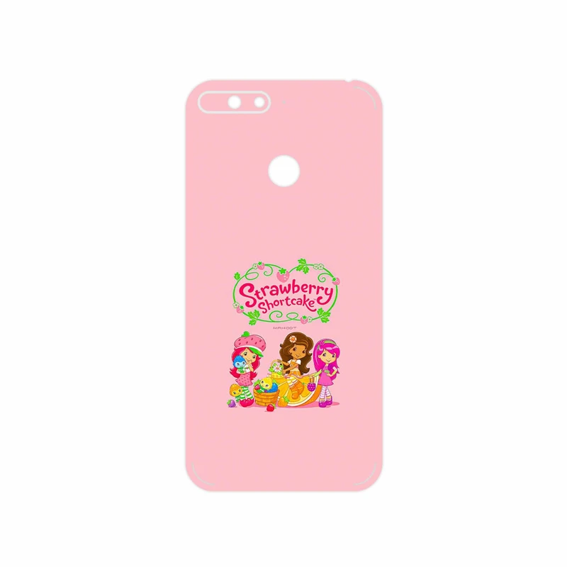 برچسب پوششی ماهوت مدل Strawberry Shortcake مناسب برای گوشی موبایل هوآوی Y6 2018