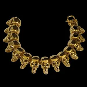 دستبند مردانه طرح اسکلت مدل skull