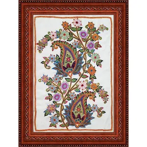 تابلو سوزن دوزی مدل پته طرح بوته جغه کد 11