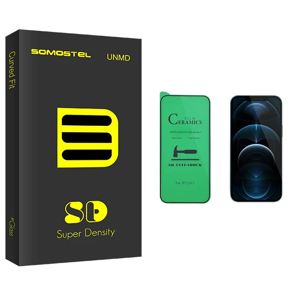 محافظ صفحه نمایش سرامیکی سوماستل مدل SD Glass مناسب برای گوشی موبایل اپل iPhone 12 Pro Max