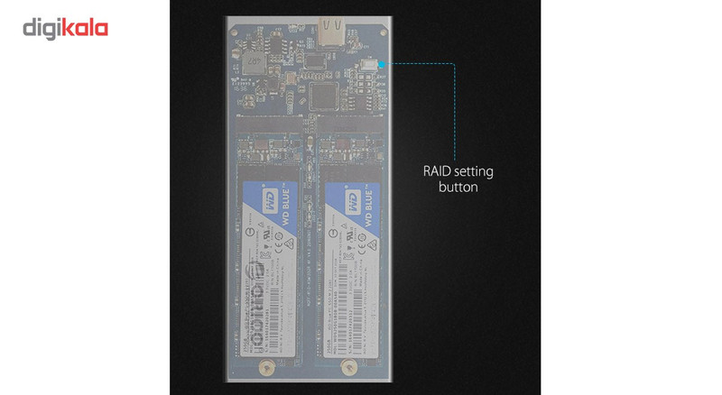 قاب اکسترنال اس اس دی M.2 اوریکو مدل DM2-RC3