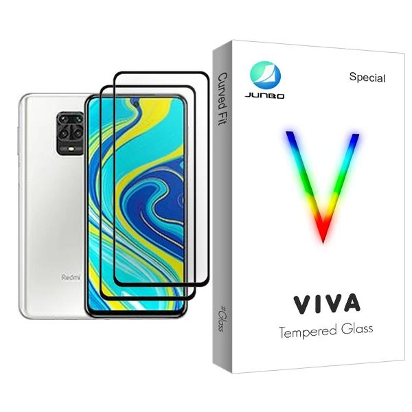 محافظ صفحه نمایش جانبو مدل Viva Glass MIX002 مناسب برای گوشی موبایل شیائومی Redmi Note 9S بسته دو عددی