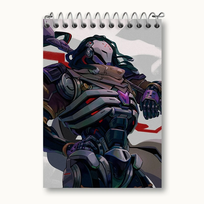 دفتر یادداشت 50 برگ خندالو مدل بازی اورواچ (Overwatch) کد 31636