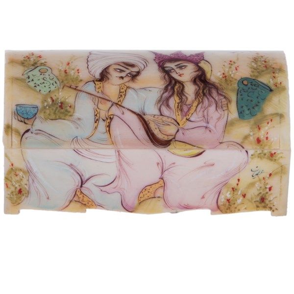 جعبه استخوانی اثر علیان طرح مینیاتور سایز 9 سانتی متری