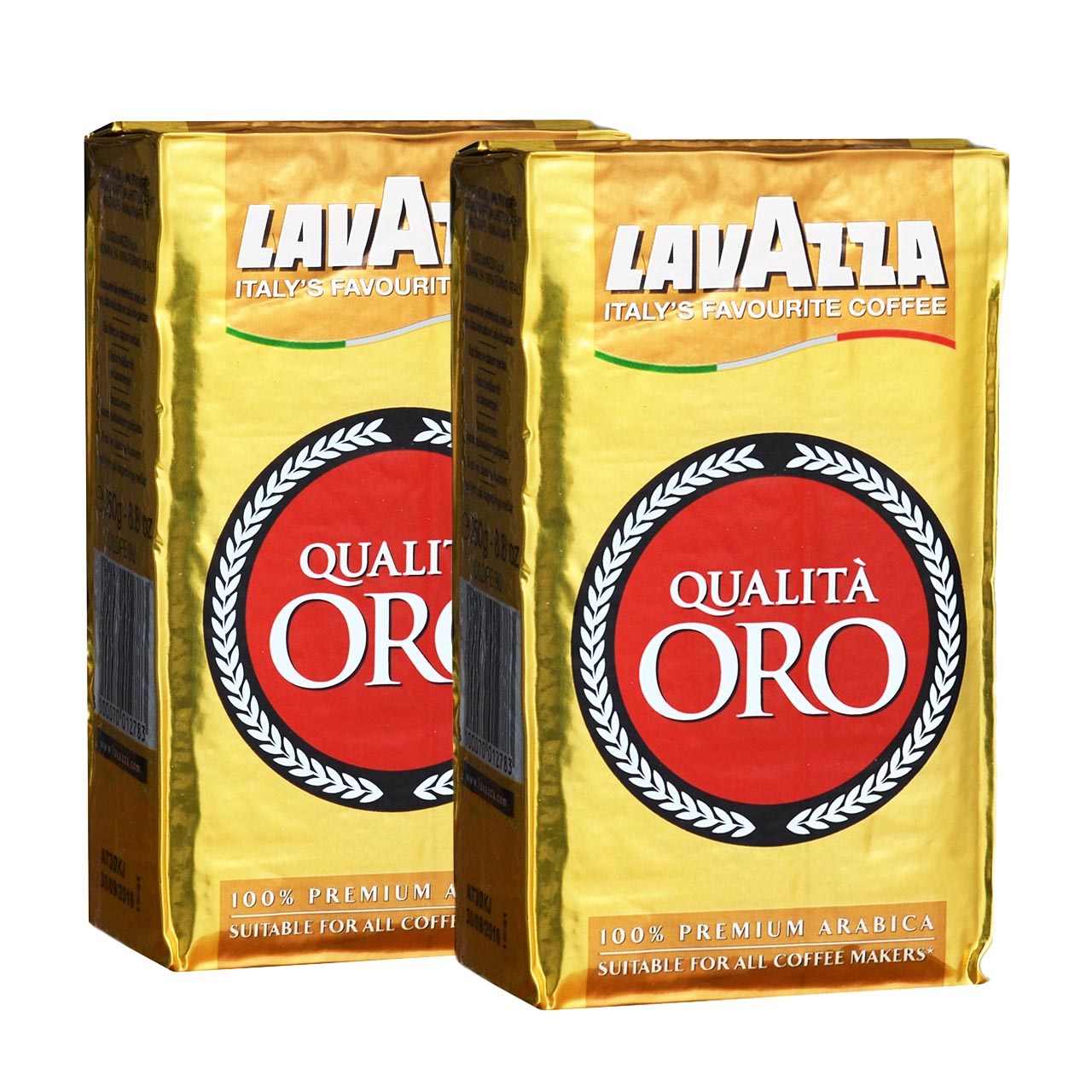 بسته قهوه لاواتزا مدل Oro مجموعه 2 عددی