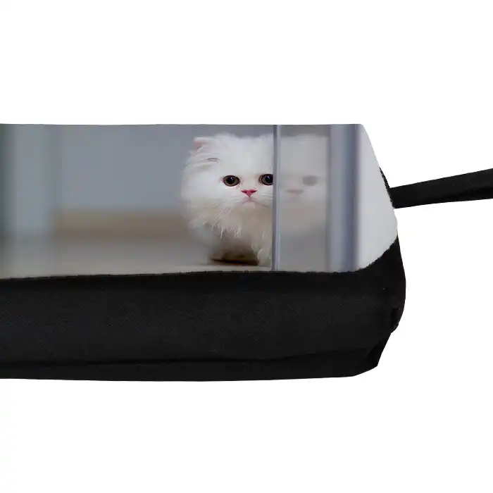 جامدادی طرح بچه گربه مدل دو زیپ کد 12