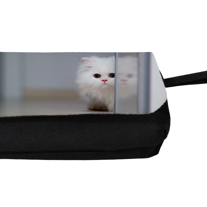 جامدادی طرح بچه گربه مدل دو زیپ کد 12