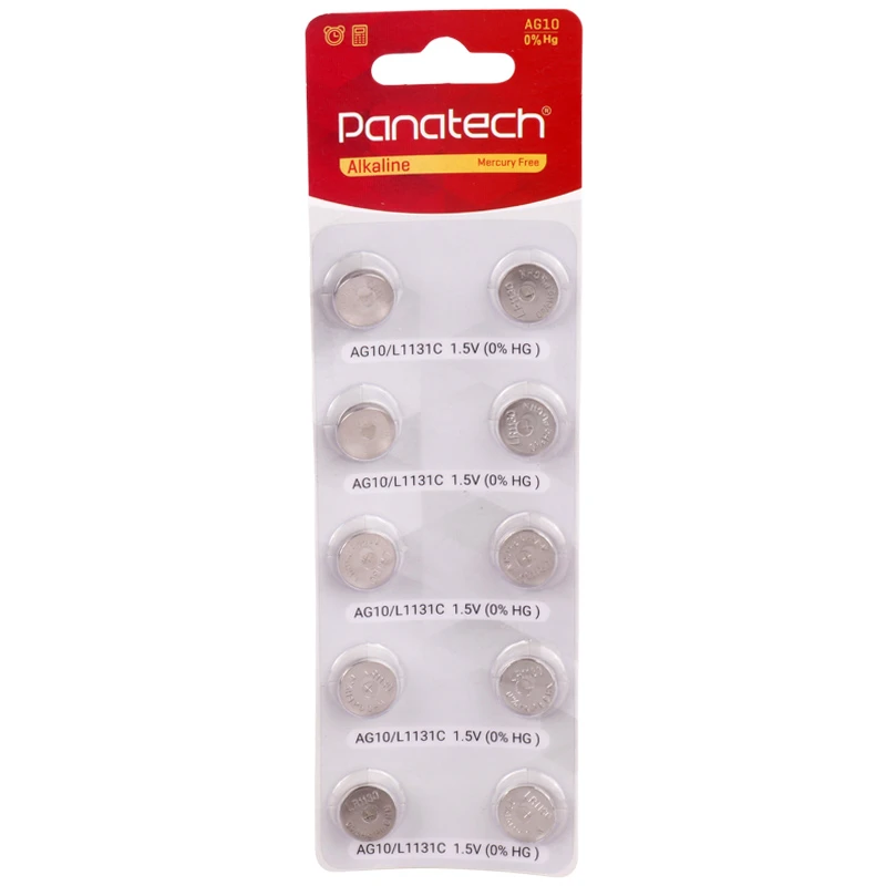 باتری سکه ای پاناتک مدل AG10 بسته 10 عددی