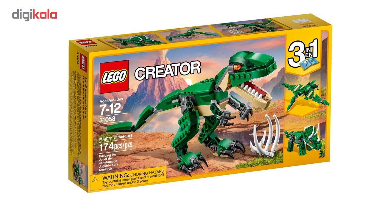 لگو سری Creator مدل Mighty Dinosaurs 31058