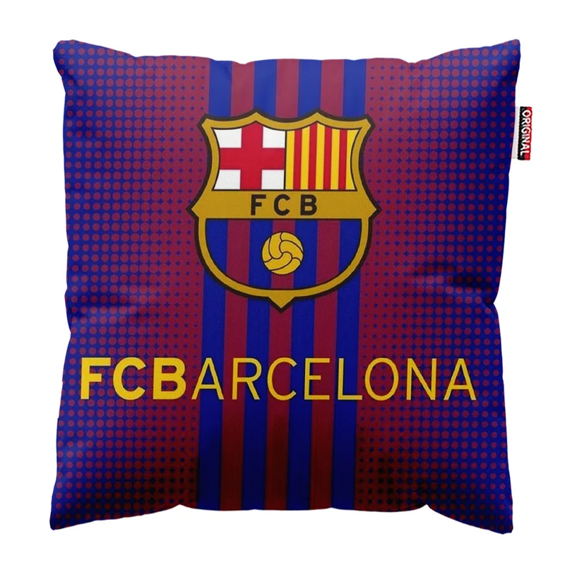 کوسن پاد آفرین طرح باشگاه بارسلونا کد 5191 سایز 30*30 سانتی متر