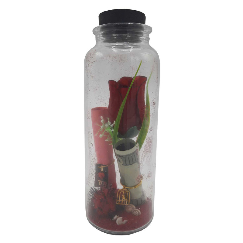 دکوری مدل بطری عشق ساحل گل کد 968