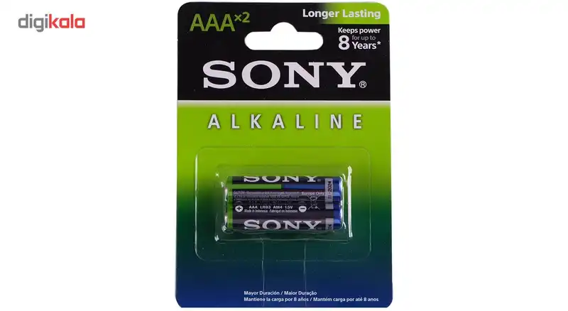 باتری نیم قلمی سونی مدل Alkaline بسته 2 عددی