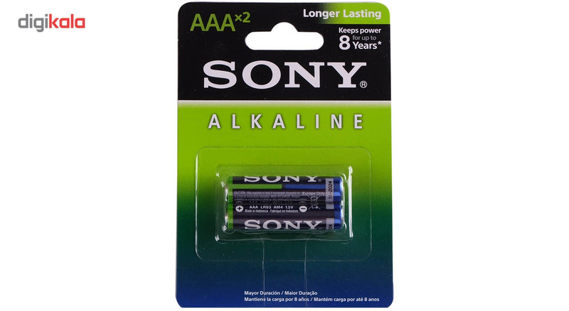 باتری نیم قلمی  مدل Alkaline بسته 2 عددی