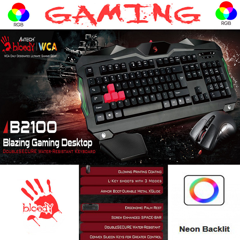ست گیمینگ بلادی مدل BLAZING B 21OO RGB 3