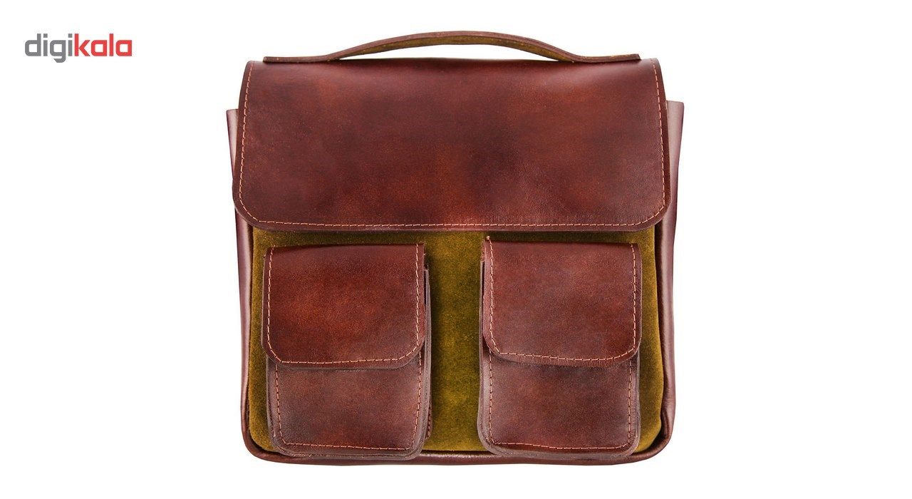 کیف دوشی چرم طبیعی گالری ستاک کد 81044