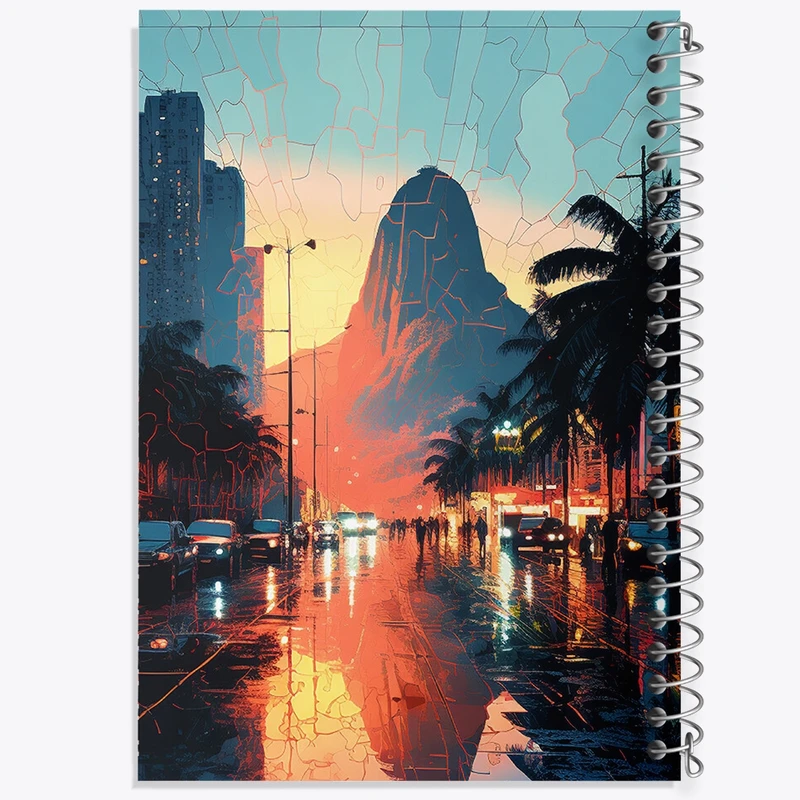 دفتر نقاشی 50 برگ خندالو طرح شهر و خیابان کد F411