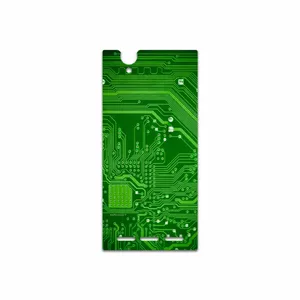 MAHOOT Green Printed Circuit Board Cover Sticker for Sony Xperia T2 Ultra