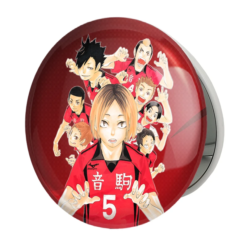 آینه جیبی خندالو طرح تیم نکو انیمه آبشار سرنوشت هایکیو کاگیاما مدل تاشو کد 11196 