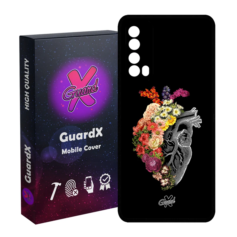 کاور گارد ایکس طرح قلب مدل Glass10216 مناسب برای گوشی موبایل هوآوی Y7A / P Smart 2021