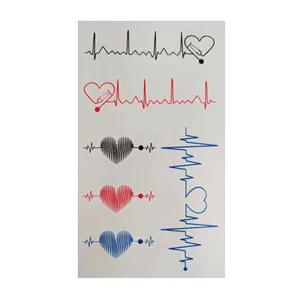 تتو موقت طرح ضربان قلب کد 78