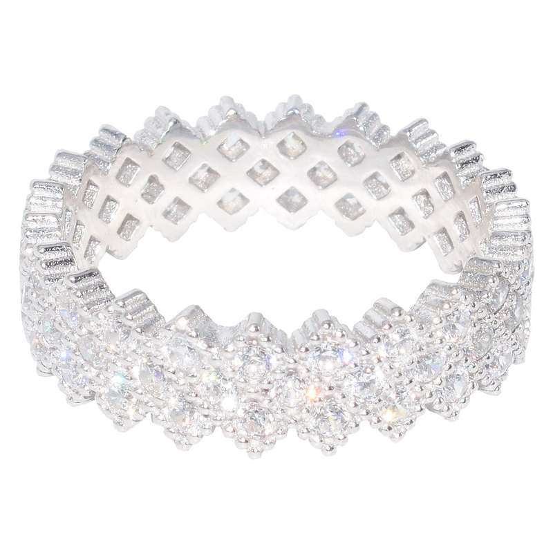 انگشتر نقره سه رج مارکت لند کد M102