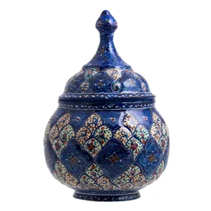 قندان میناکاری رستا طرح 15-17-102 ارتفاع 14 سانتی متر