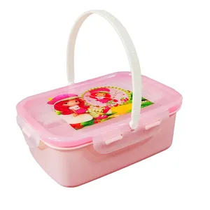 ظرف غذای کودک مدل دختر توت فرنگی کد 350