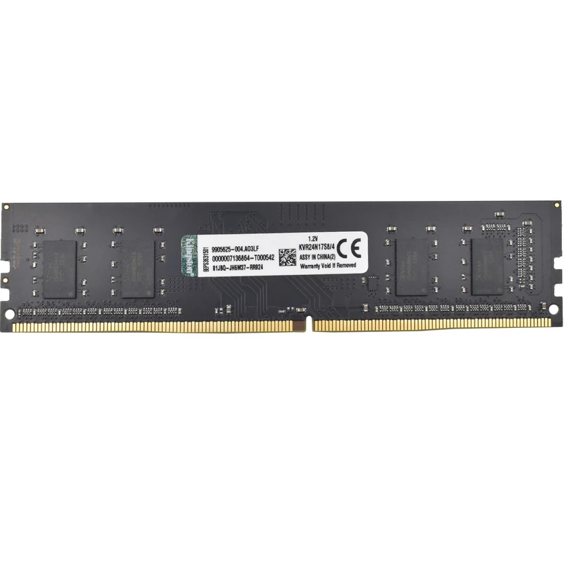 رم دسکتاپ DDR4 تک کاناله 2400 مگاهرتز کینگستون ظرفیت 4 گیگابایت