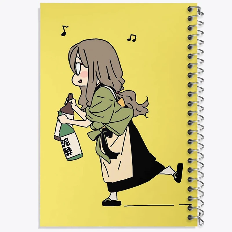 دفتر نقاشی 50 برگ خندالو مدل میزوکی انیمه لیکوریس ریکویل Lycoris Recoil کد 22994