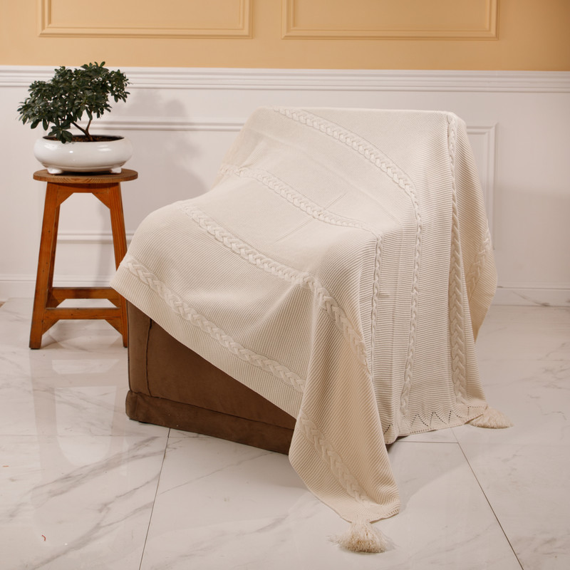 شال مبل و تخت مدل آذین کد 10 سایز 140x170 سانتی متر