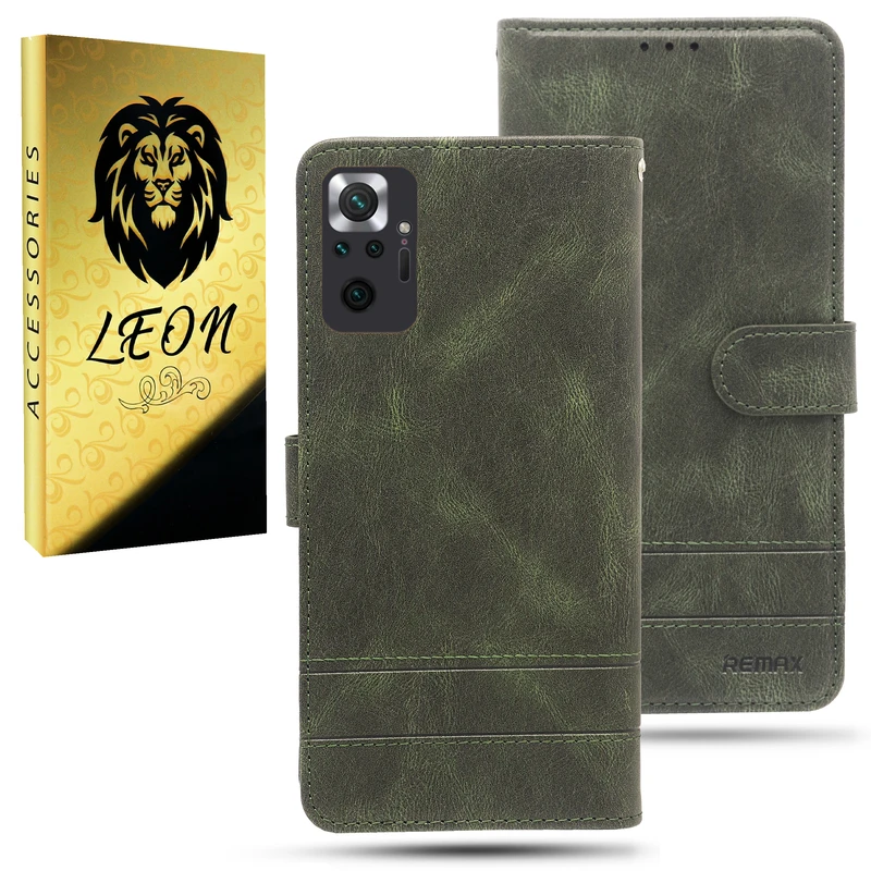 کیف کلاسوری لئون مدل Remax Yo مناسب برای گوشی موبایل شیائومی Redmi Note 10 Pro