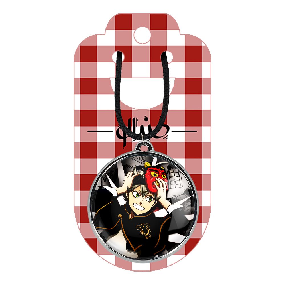 گردنبند خندالو مدل آستا انیمه بلک کلاور کد 1171811726 -  - 2